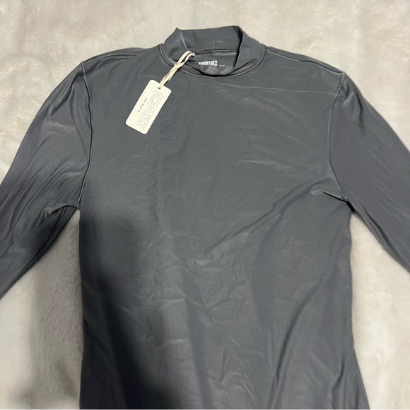 Aerie Gray Long Sleeve Bodysuit - Picture 2 of 4